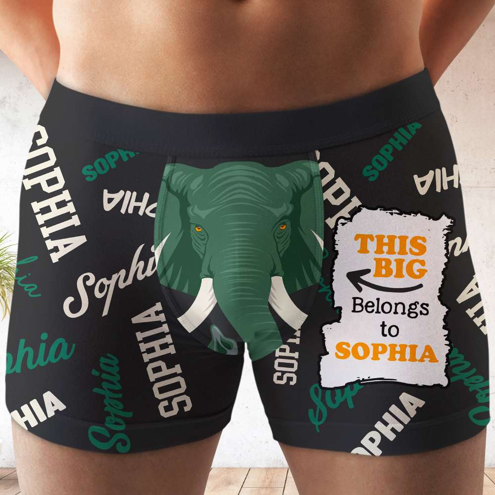 Personalized Gifts For Husband Boxer Belongs To You - Boxer Briefs - GoDuckee