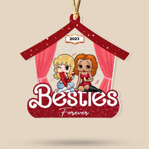 Bestie Forever, Gift For Friends, Personalized Acrylic Ornament, Friendship Ornament, Christmas Gift 02NAHN031123HH - Ornament - GoDuckee