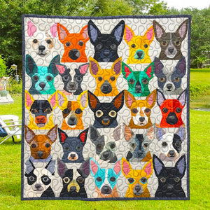 Chihuahua Dog Christmas Quilt Bed Set Gifts For Dog Lovers 03HUDT061124 - Blanket - GoDuckee