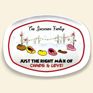 Shoes Family The Right Mix Of Chaos and Love 01huhn281023qn Personalized Resin Plate - Resin Plate - GoDuckee