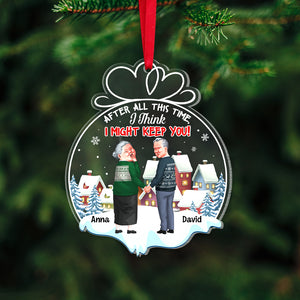 Funny Old Couple, Personalized Ornament, Couple Gifts, Gifts For Him, Gifts For Her, Unique Christmas Gifts, Xmas Tree Decorations - Ornament - GoDuckee