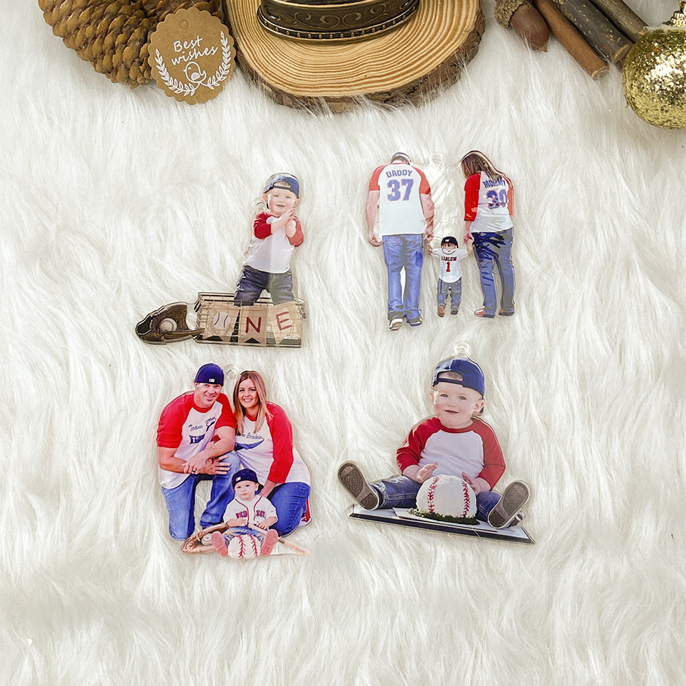 Custom Photo Gifts for Baseball Players Ornament 25acvp140924 - Ornament - GoDuckee