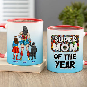 Personalized Gifts For Mom Coffee Mug Super Mom Of The Year 02ohpu270324pa - Coffee Mugs - GoDuckee