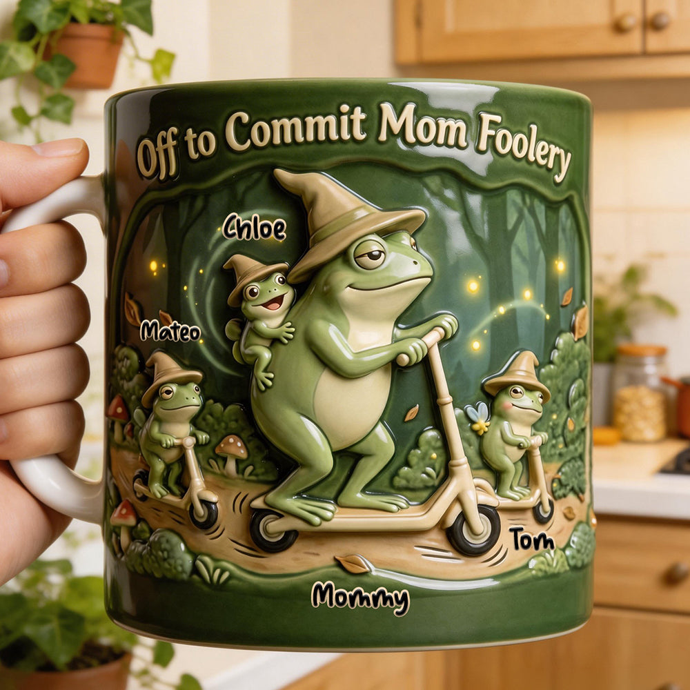 Silly Frog Mom Coffee Mug - Personalized Gifts For Moms 01QHDT030326 - Coffee Mug - GoDuckee