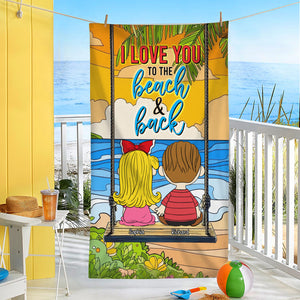 Personalized Gifts For Couple Beach Towel 03xqqn191224hg - Beach Towel - GoDuckee