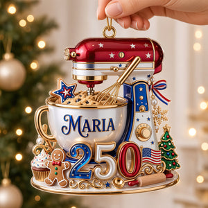 USA 250th Anniversary Stand Mixer Christmas Ornament - Personalized Gifts For Bakers 03pgdt310826