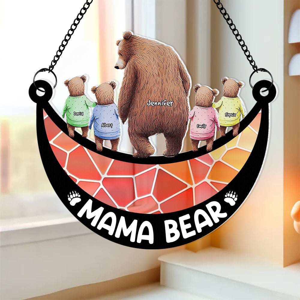 Personalized Gifts For Mom Suncatcher Window Hanging Ornament 03naqn250424 - Ornaments - GoDuckee