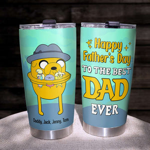 Happy Family Dad 05DNTN230523 Gift For Father's Day, Personalized Tumbler - Tumbler Cup - GoDuckee