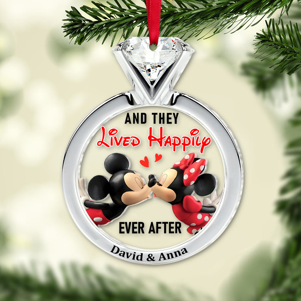 And They Lived Happily Ever After, Personalized 03QHTN061023 Ornament, Christmas Gift For Couple - Ornament - GoDuckee