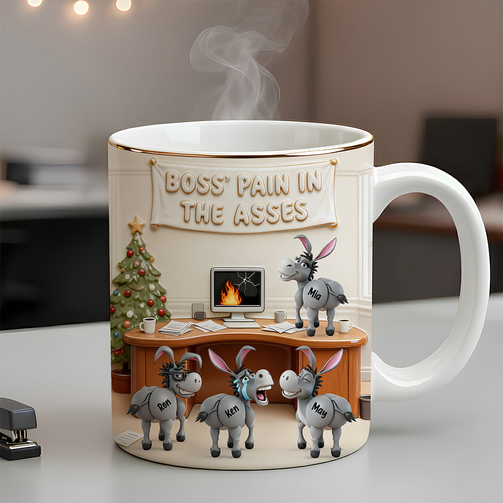 Fun Chaotic Donkey Coworker Mug Personalized Gifts For Boss 02qhdt011125 - Coffee Mug - GoDuckee