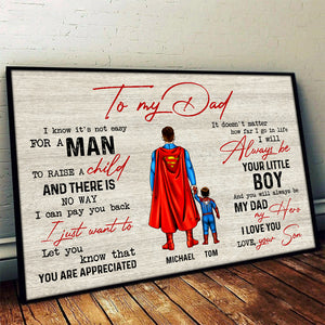 Personalized Gifts For Dad Canvas Print 01natn070524pa Father's Day - Canvas Print - GoDuckee