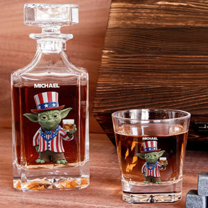 Independence Day Whiskey Decanter Set Personalized Gifts 05OHTN110625 - Whiskey Bottle - GoDuckee