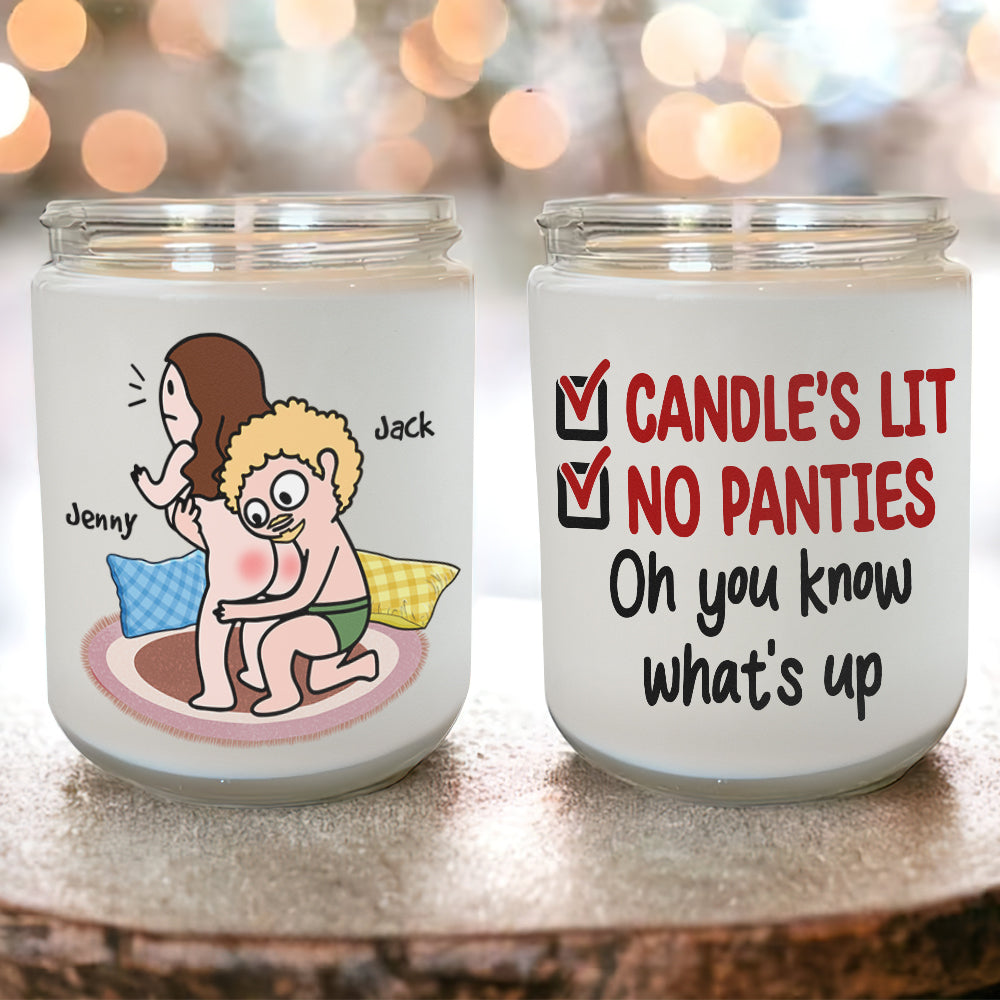 Personalized Gifts For Couple Scented Candle Oh You Know What's Up Funny Couple Gifts - Scented Candle - GoDuckee