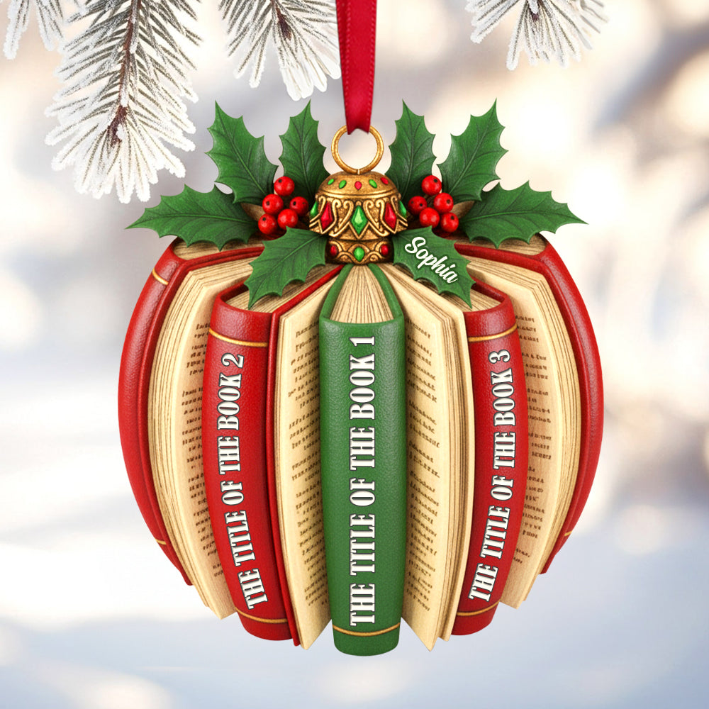 Personalized Gifts For Book Lovers Christmas Ornament 02hytn171125 - Ornament - GoDuckee