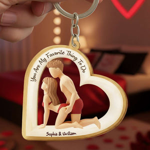 You Are My Favorite Thing Acrylic Keychain - Personalized Gift For Couples 06OHLU011225 - Keychains - GoDuckee