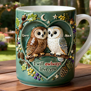 Owl Couples Coffee Mug - Personalized Gifts For Couples 03nadt200126 - Coffee Mug - GoDuckee