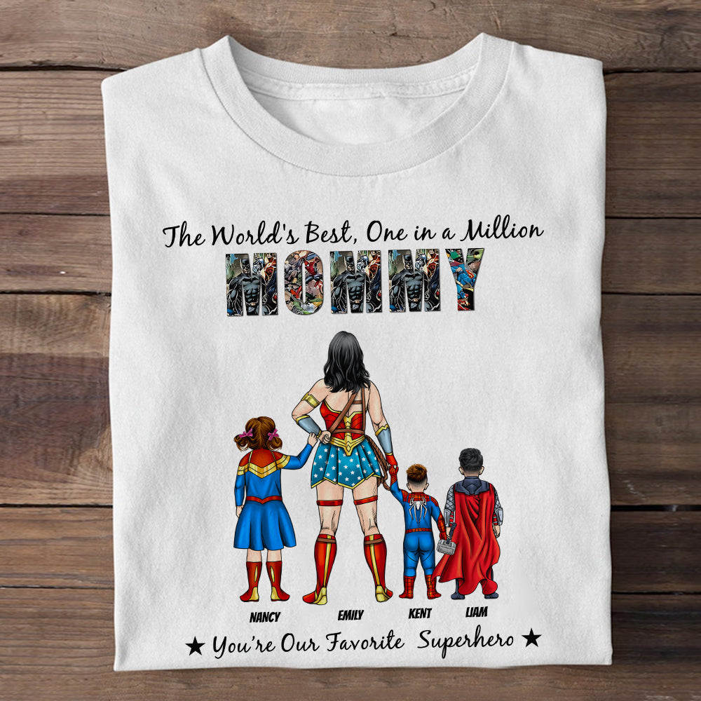 Personalized Gifts For Mom Shirt You're Our Favorite Superhero 01OHPU190124PA Mother's Day Gifts - 2D Shirts - GoDuckee