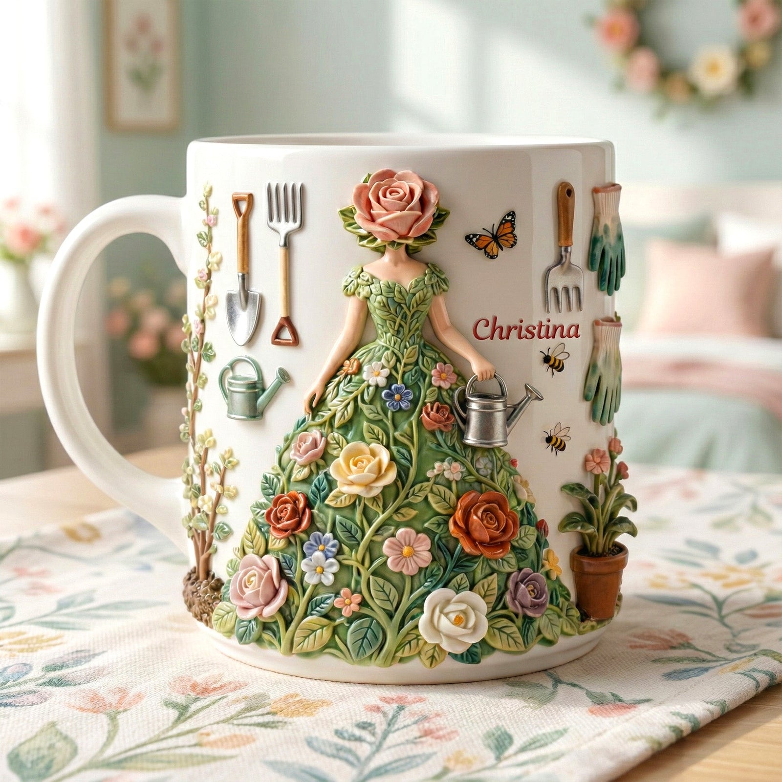 Garden Girl Coffee Mug - Personalized Gifts For Garden Lovers 01namg311225 - Coffee Mug - GoDuckee