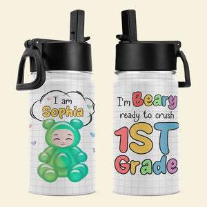 I'm Beary Ready To Crush 1st Grade - Personalized Tumbler - Gift For Kid - Kid Tumbler - GoDuckee