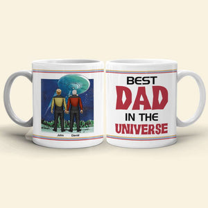 Space Best Dad In The Universe Personalized Coffee Mug DR-WHM-05dnhn190523hh - Coffee Mug - GoDuckee