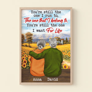 You're Still The One I Want For Life, Personalized Light Picture Frame, Gift For Old Couple - Poster & Canvas - GoDuckee