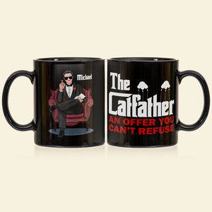 The Cat Father An Offer You Can't Refuse Personalized Coffee Mug 03QHPO270523HA - Coffee Mug - GoDuckee