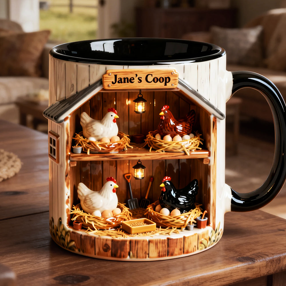 Chicken Farm Coffee Mug - Personalized Gifts For Farmer 02ohta311225 - Coffee Mug - GoDuckee