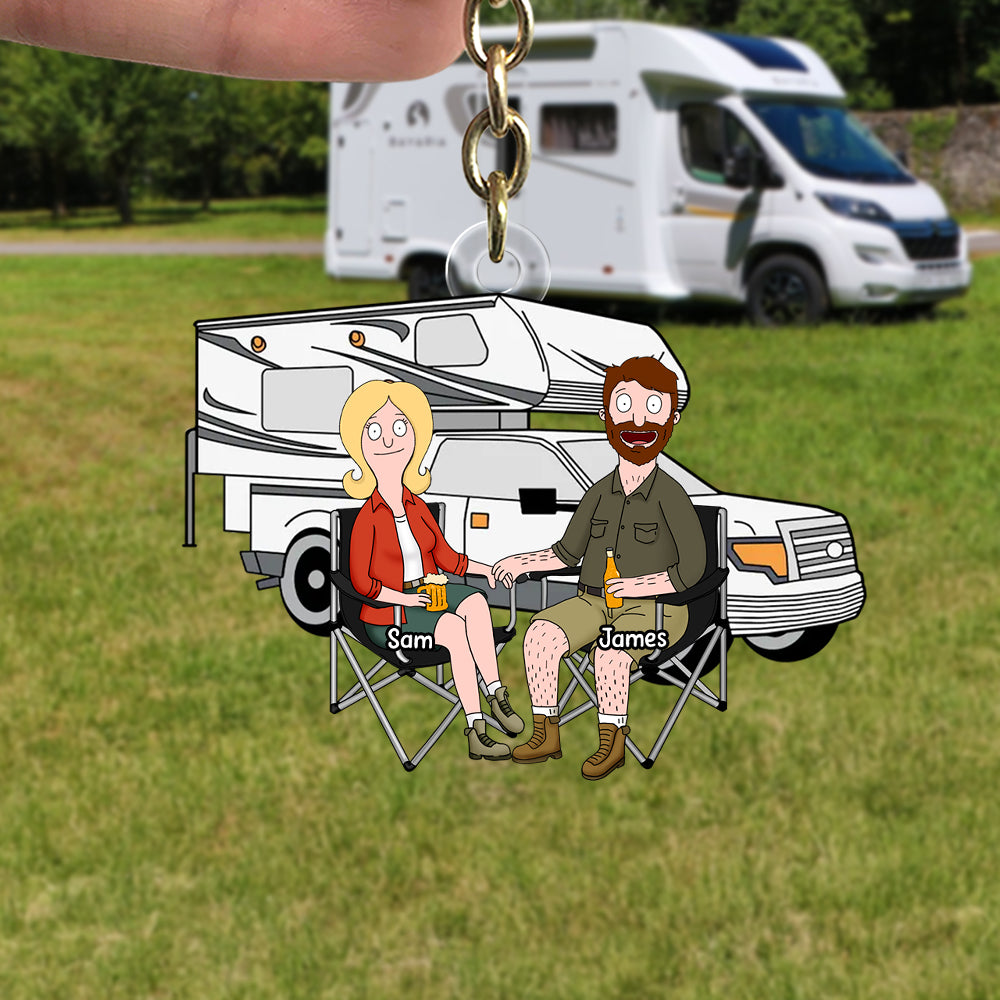 Personalized Gifts For Couple Keychain 02qhtn100225pa - Keychains - GoDuckee