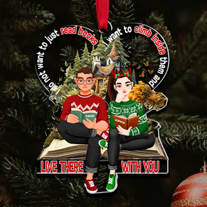 Personalized Gifts For Couple Book Christmas Ornament 02TGDT151124PA - Ornament - GoDuckee