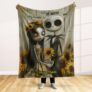 Personalized Halloween Gifts For Couple Blanket 85acpu290824 - Blanket - GoDuckee