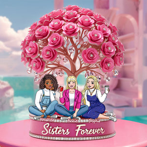 Sisters Forever Acrylic Plaque - Personalized Gift For Sister 01NALU200525 - Shaped Plaques - GoDuckee