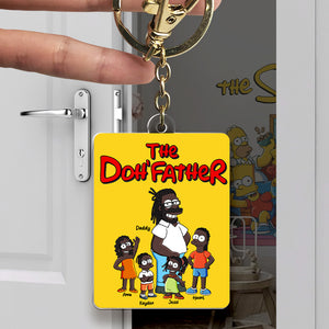 Dad & His Little Ones Keychain - Personalized Gifts Father 021TOLU020425PA - Keychains - GoDuckee