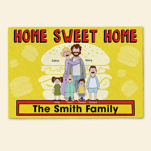 Personalized Gifts For Family Doormat Home Sweet Home 03NAQN080225HG - Doormat - GoDuckee