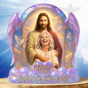 Heaven Memorial Acrylic Plaque Custom Photo Gifts For Heaven 04NADT190525 - Shaped Plaques - GoDuckee