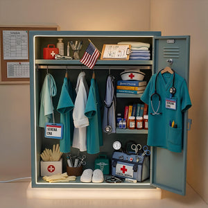 Nurse Personal Locker Light Box, Personalized Gifts For Nurse 01qhdt201225 - Light Box - GoDuckee