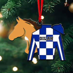 Personalized For Horse Riding Lovers, Christmas Acrylic Ornament 02OHLU171024 - Ornament - GoDuckee