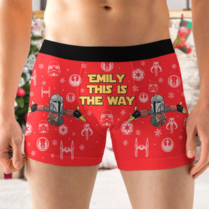 Personalized Christmas Naughty Gifts For Men's Boxer 02KATN160824 - Boxer Briefs - GoDuckee