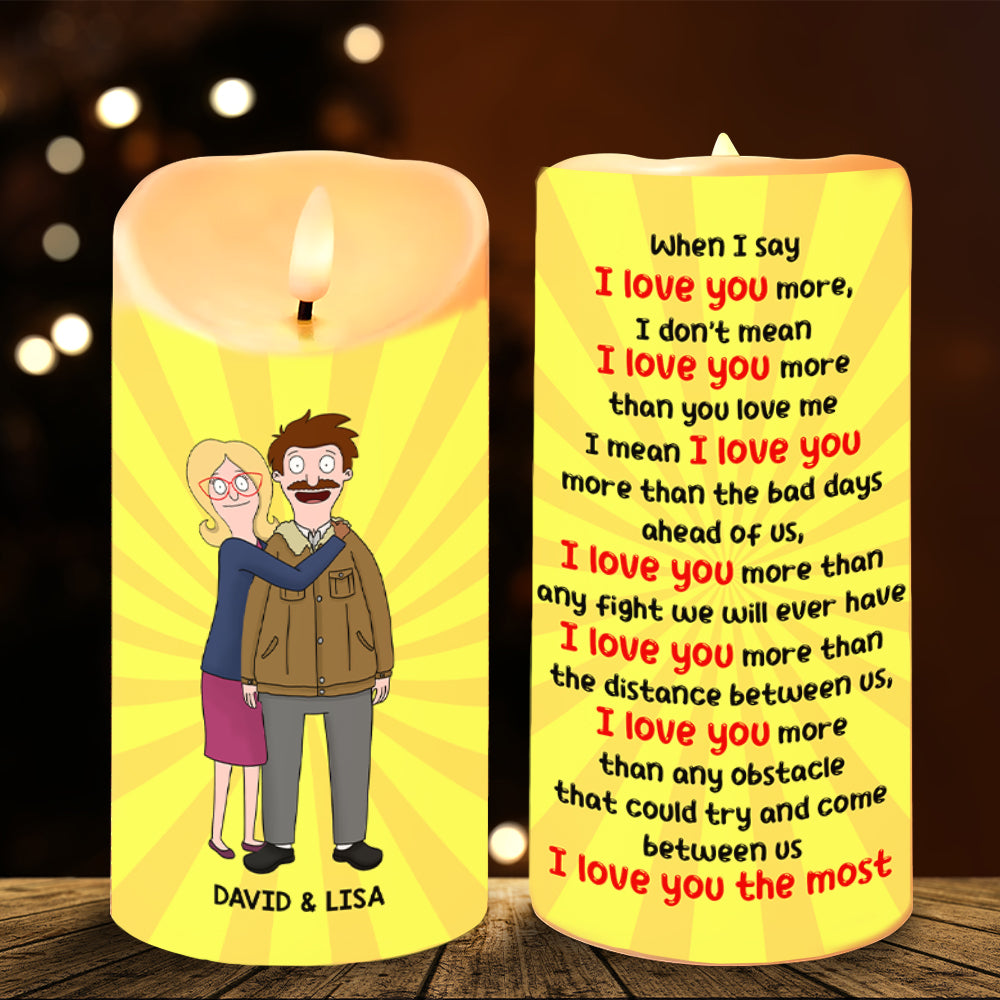 Personalized Gifts For Couple LED Candle 03TOMH251224HG - Led Candle - GoDuckee