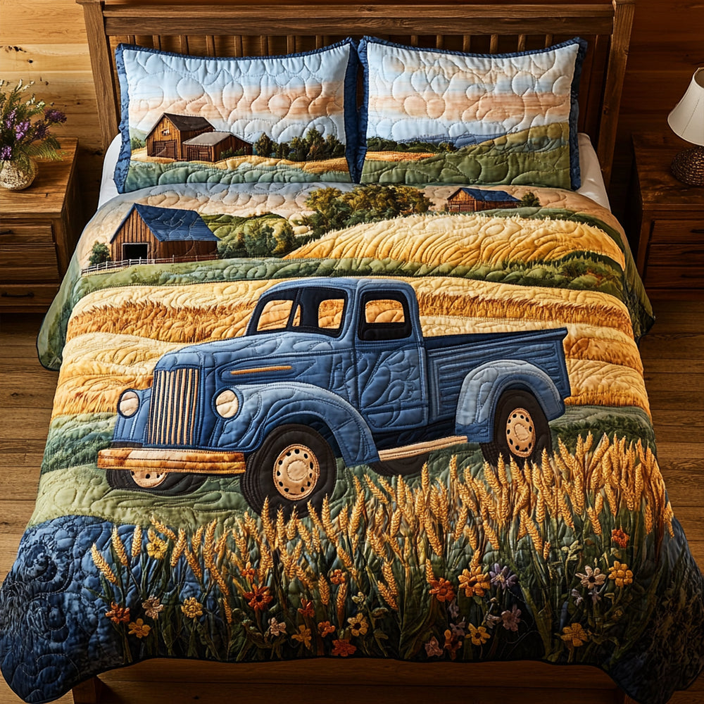 Tractor Quilt Bedding Set Special Line 02TGDT140425 - Bedding Set - GoDuckee