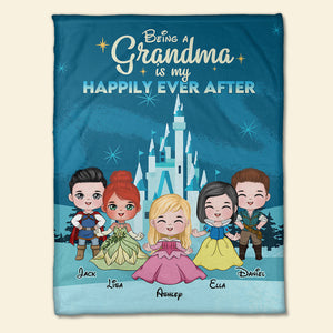 Being A [CUSTOM TITLE] Is My Happily Ever After, Gift For Family, Personalized Blanket, Prince And Princess Kid Blanket, Christmas Gift 01QHHN041123HA - Blanket - GoDuckee