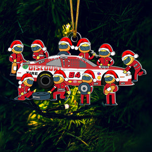 Personalized Gifts For Racing Team Christmas Ornament 03qhqn250924 - Ornament - GoDuckee