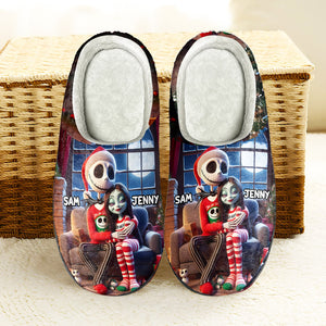 Personalized Gifts For Couple Slippers Christmas 03XQMH180924 - Shoes - GoDuckee