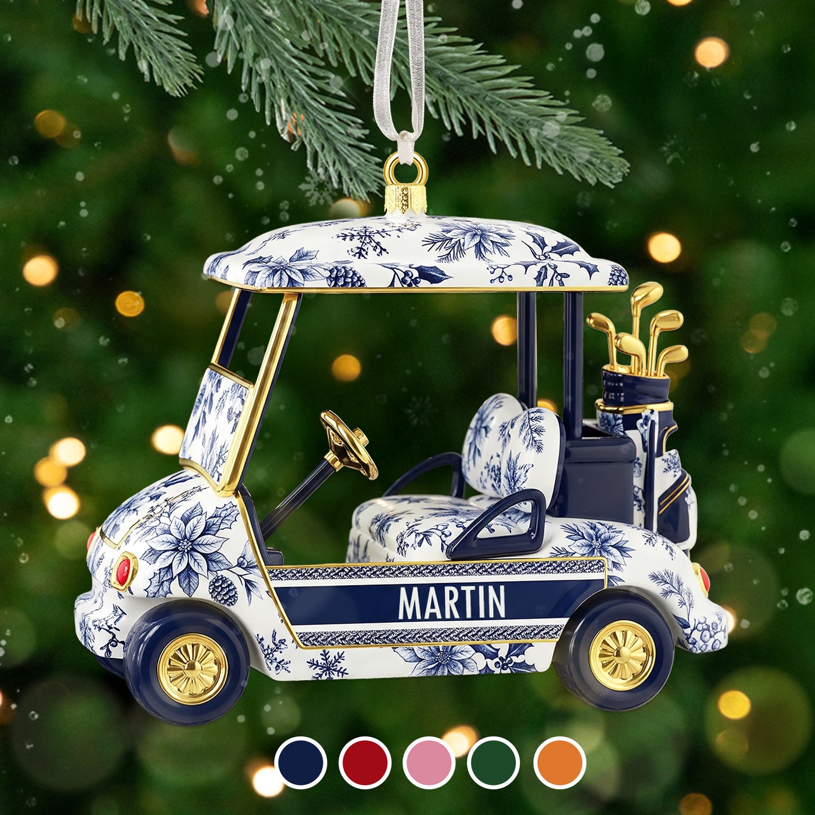 Personalized Gifts For Golf Lovers Christmas Ornament 02pgmg081025 - Ornament - GoDuckee