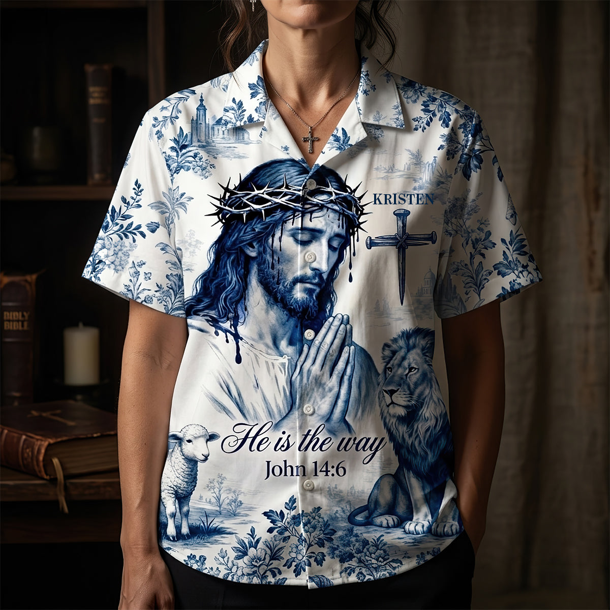 Jesus Christ Prayer Hawaiian Shirt - Personalized Gift For Christian 03HUDT170626 - Hawaiian Shirts - GoDuckee