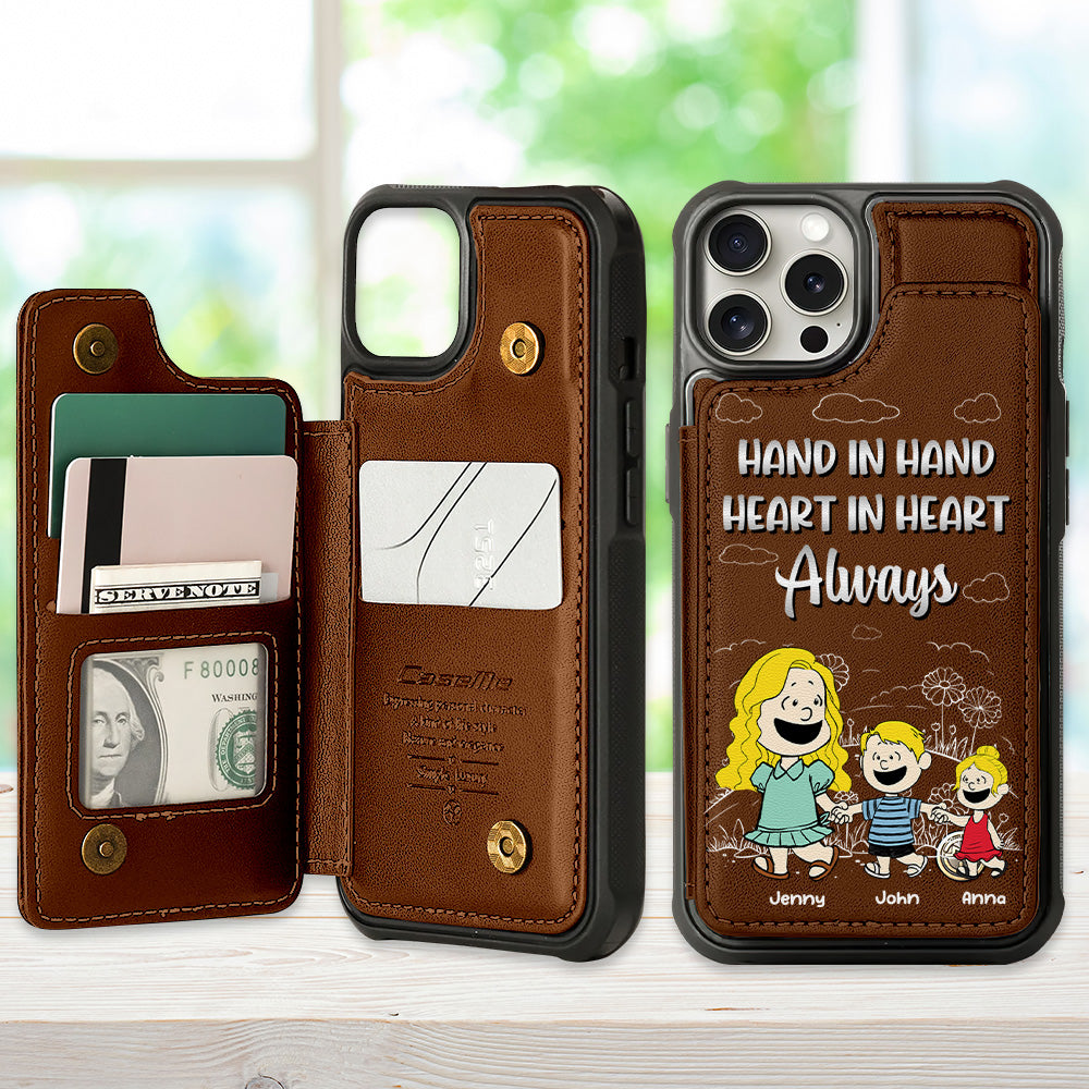 Personalized Gift For Mom Leather Flip Wallet Phone Case 01XQMH200225HH - Phone Case - GoDuckee