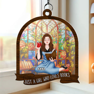 Personalized Gifts For Book Lover Suncatcher Window Hanging Ornament 01katn170624pa - Ornament - GoDuckee