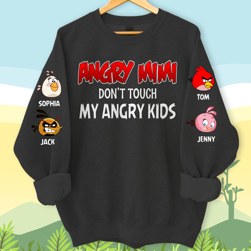 Don't Touch My Angry Kids, Personalized Family Shirt, 04OHTN021023, Gift For Family - AOP Products - GoDuckee