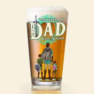 Personalized Gifts For Dad Beer Glass 02naqn110524 The Legend of Dad Father's Day - Drinkware - GoDuckee