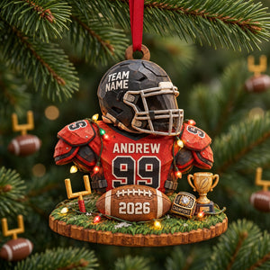 Bulk Up Sport Wood Effect Ornament, Personalized Gifts 03QHLU141026 - Ornament - GoDuckee
