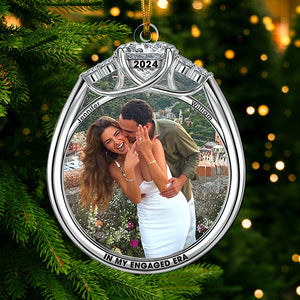 Custom Photo Gifts For Couple Acrylic Ornament, In My Engaged Era Ring 02tgqn170924 - Ornament - GoDuckee